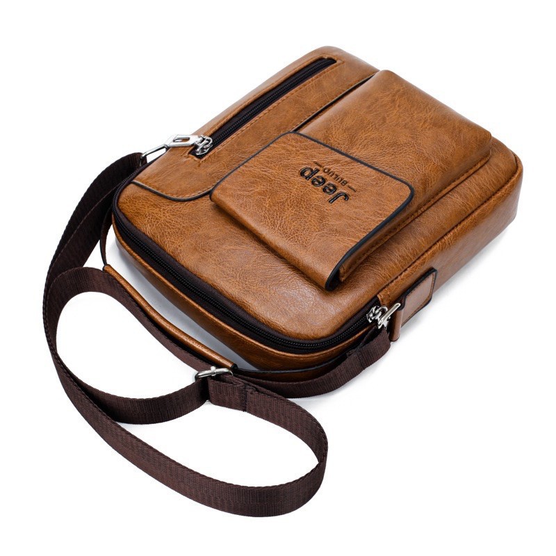 Tas Selempang Pria Kulit import Jeep