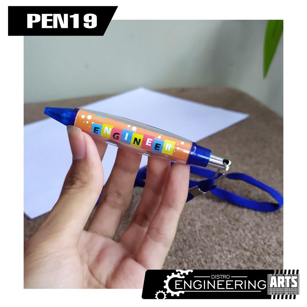 

Pulpen Tali alung Biru Sticker Motif Mechanical ENGINEER - PEN19