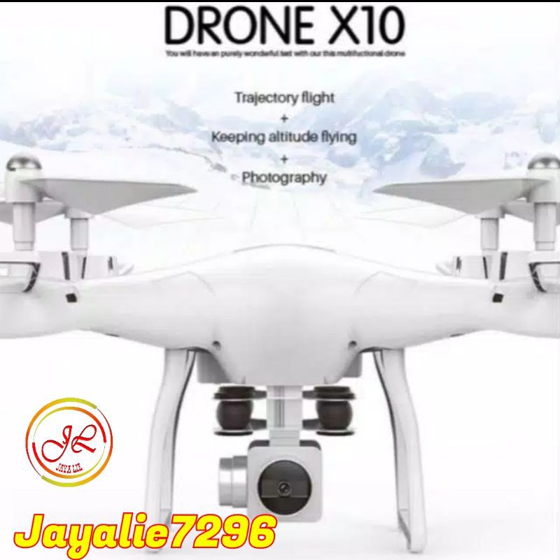 X10 Aerial Photography RC Drone Wifi w HD 30w Pixel Cam 4-Axis Gyro One Key Return Drone Toy