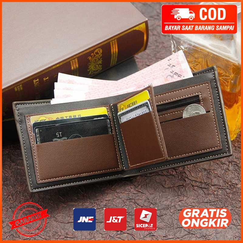 Dompet Pria Casual Wallet PU Leather DD3301-4