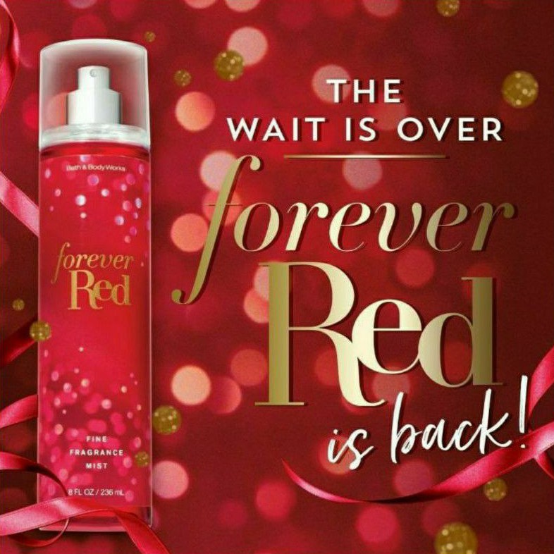 BATH &amp; BODY WORKS BBW FOREVER RED SERIES MIST LOTION SHOWER GEL BODY CREAM HAND CREAM SHOWER GEL BODY CREAM LOTION MIST WASH WALLFLOWER ROOMSPRAY SCENTPORTABLE GENTLE GEL DEEP CLEANSING GENTLE FOAMING CREAMY LUXE