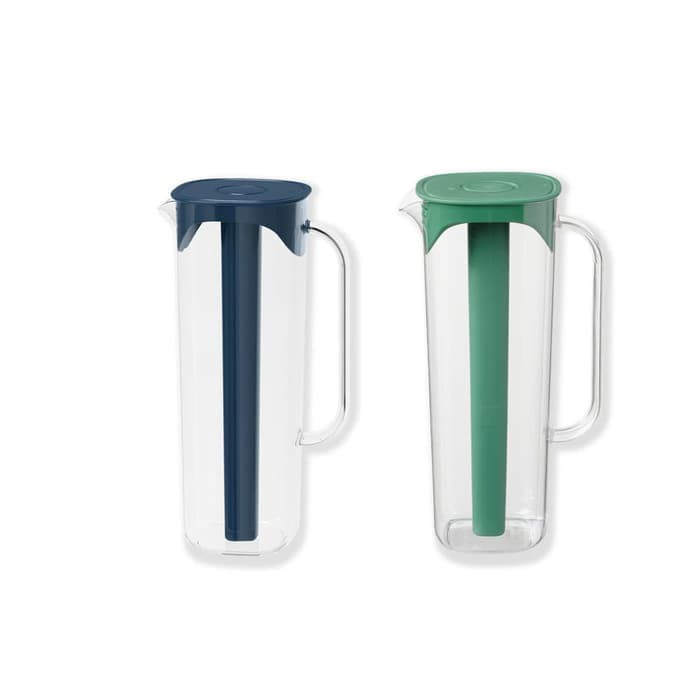 MOPPA Pitcher dengan penutup biru tua - merah cerah