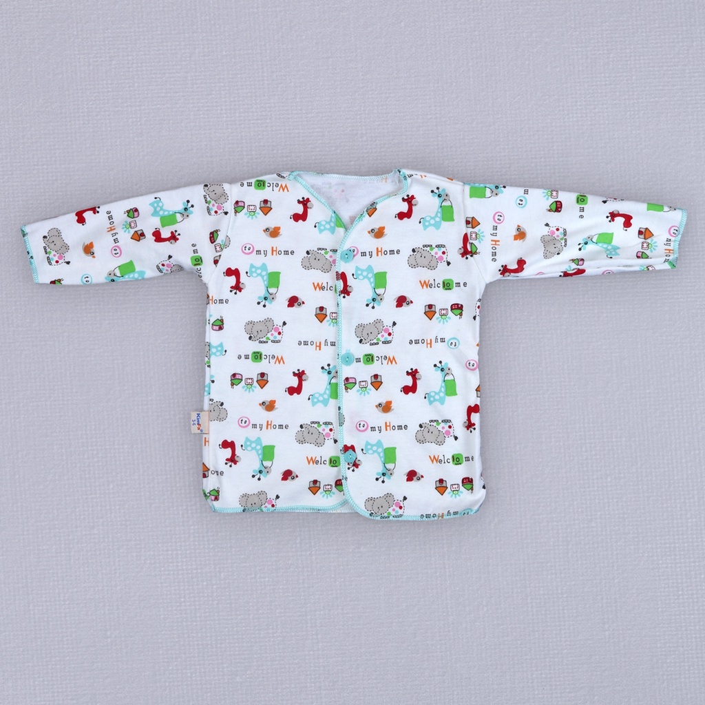 Baju Bayi Lengan Panjang Perempuan Laki Laki 0-6 Bulan Baby New Born Atasan Bayi Baru Lahir Motif Hewan Pakaian Bayi Premium Kimfa Junior Smart-2