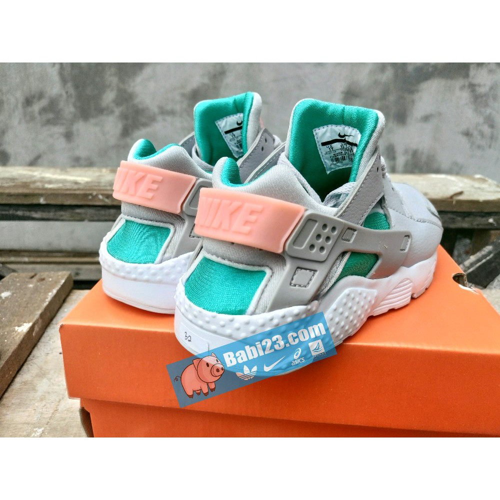 HARGA MURAH Nike Huarache Kids Grey Tosca Original - Free Ongkir