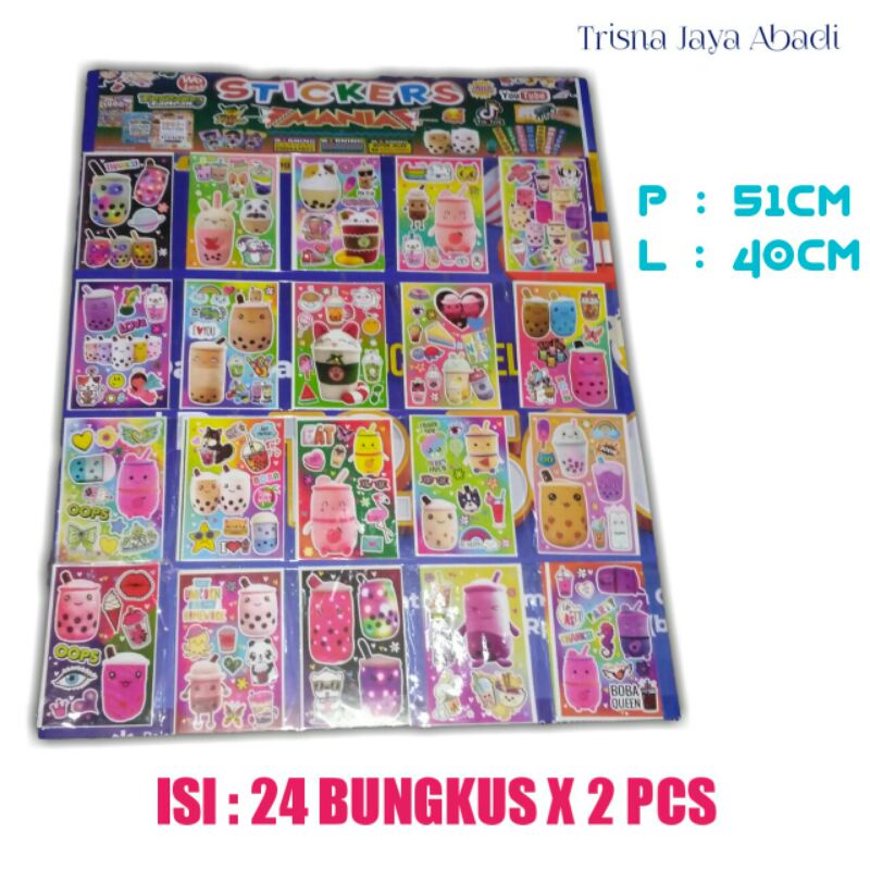 

STICKER BOBA ISI 24PCS MURAH GROSIR