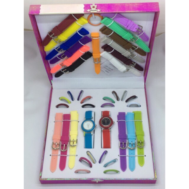 jam paket 2 jam 21 tali 21 ring bahan rubber PREMIUM best seller