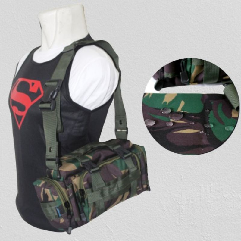 Tas Selempang Loreng TNI Tas Samping Malvinas Army SM