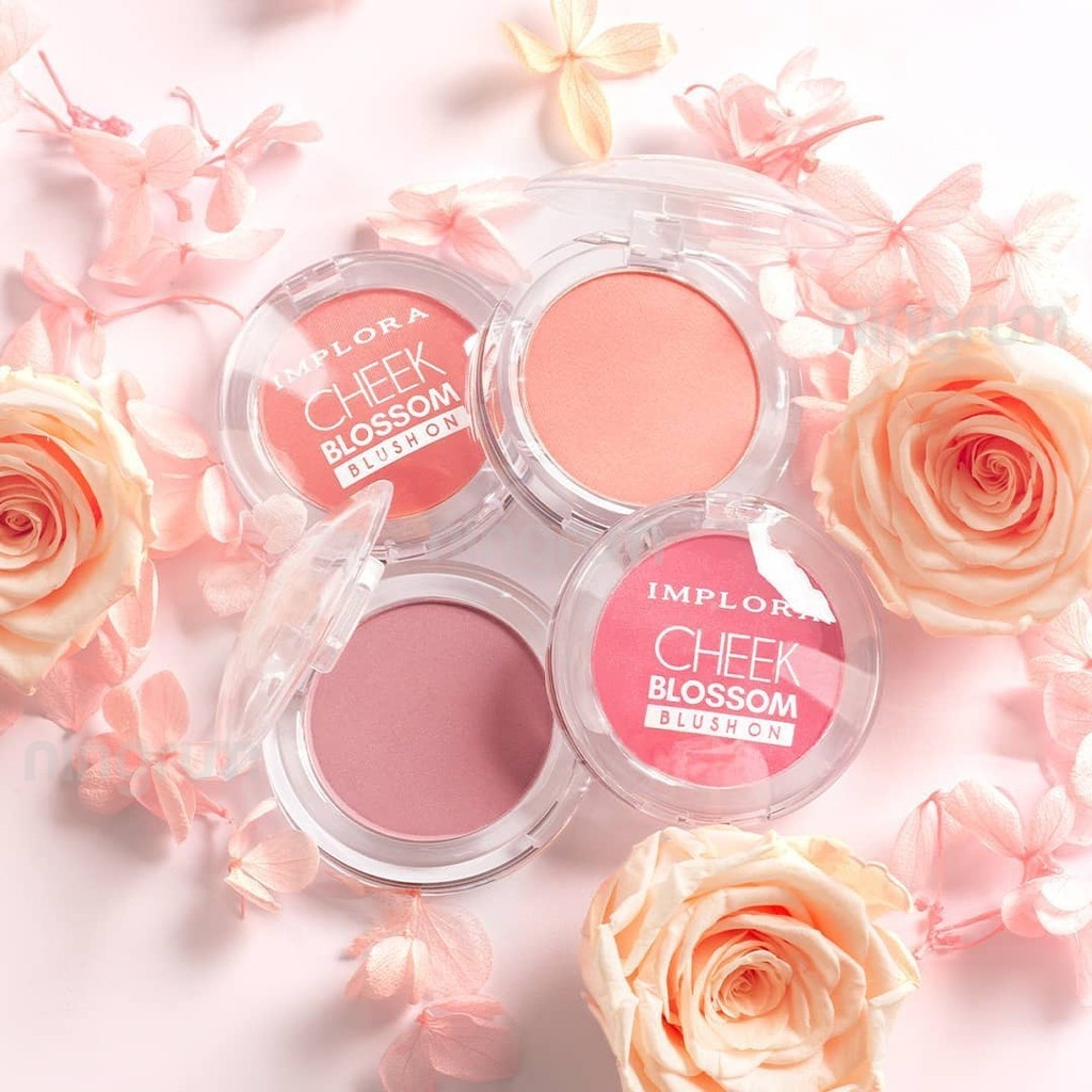 Ningrum - Implora Cheek Blossom Blush On ready 4 varian | implora blush on 100% Original | Perona Wajah Blushon Padat - 5101