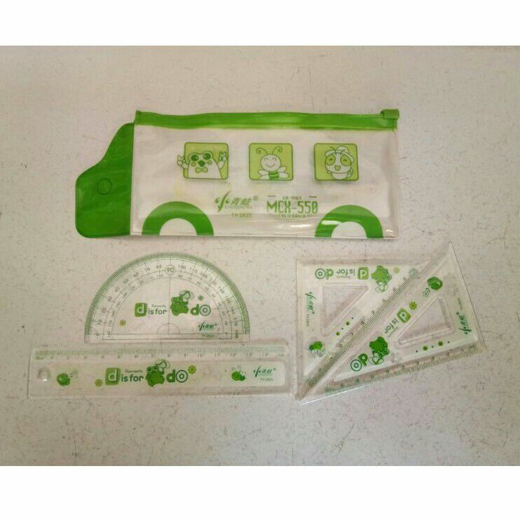 

Paket Penggaris Set Matematika Busur Siku Mistar / Math Set TY2825