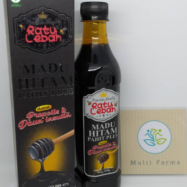 

Madu Hitam Pahit Plus Ratu Lebah 470gr