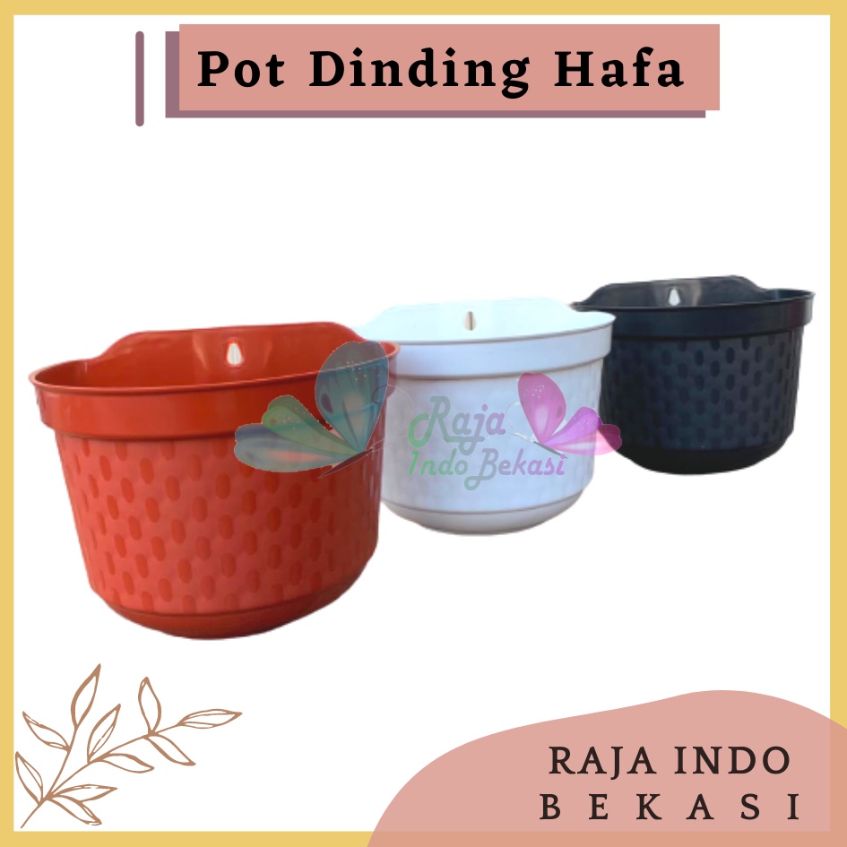 Pot Dinding Cantol Hafa 20 Cm Putih Hitam MerahBataTerracota Merah Coklat Pot Dinding Tempel Dekorasi Putih Panjang Aesthetic Besar Kecil Pager Balkon Pagar Unik  Pot Tembok - Tanaman Bunga Hias Dinding Tempel Bibit Plastik TB Flower 22 23 25 27 28 30