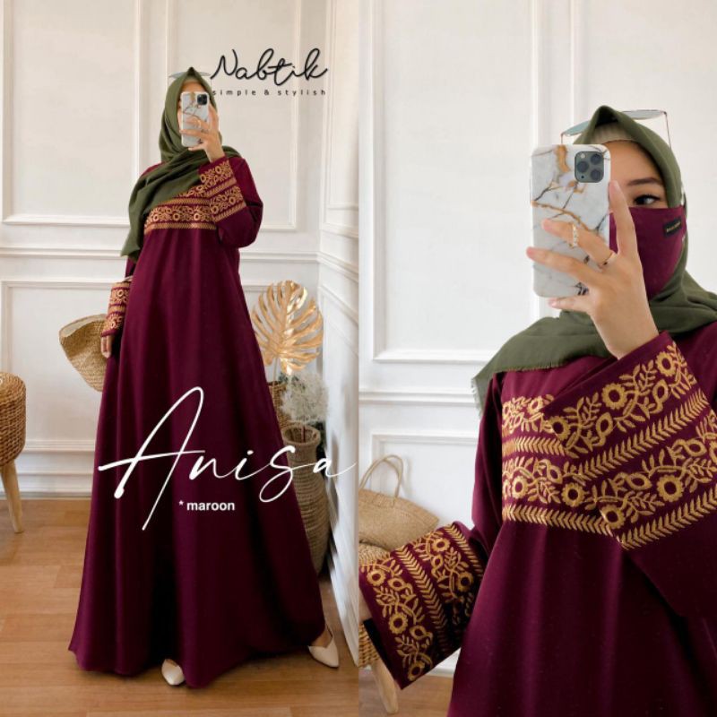 Anisa Abaya Bordir by Nabtik