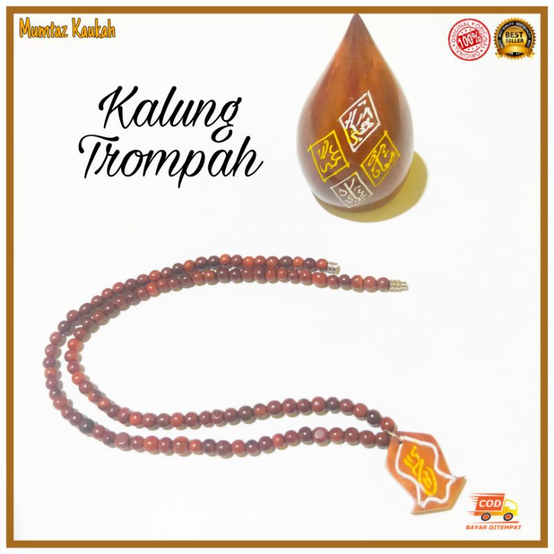 Kalung kaukah terompah coklat