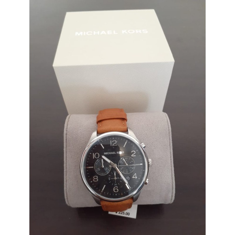jam michael kors original leather watch brown mk8661