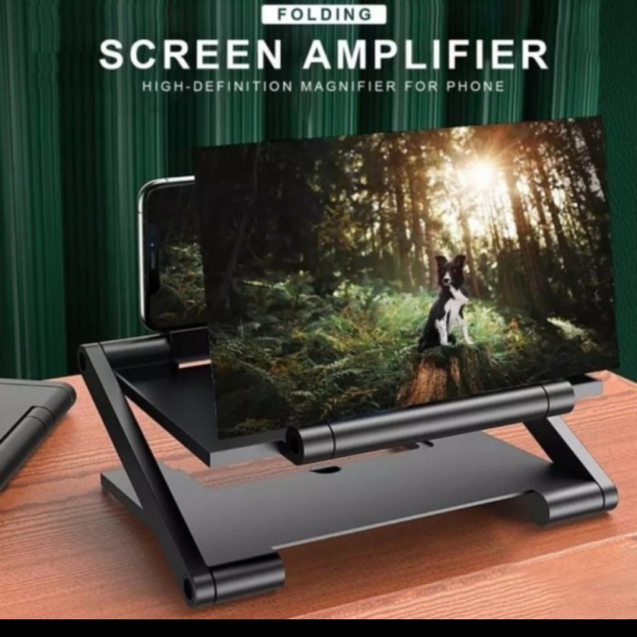 Kaca pembesar layar 3D ponsel F6 Untuk semua jenis ponsel pintar Layar 7 Inch