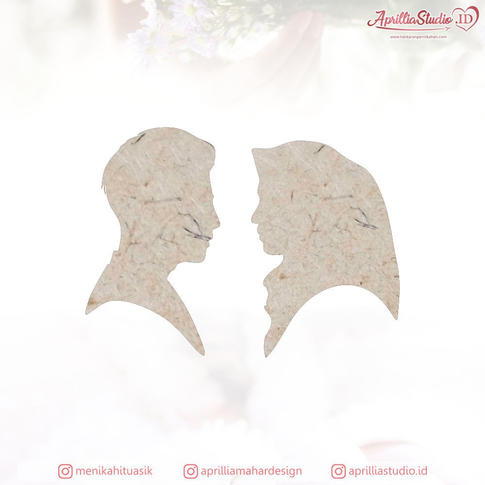 Siluet Couple Chipboard MDF / Pollywood