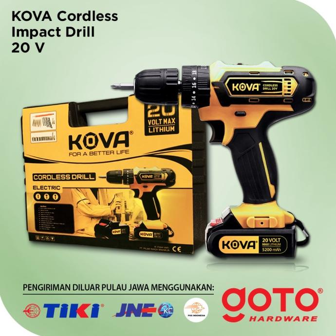 Kova 20V Cordless Drill Bor Listrik Tembok