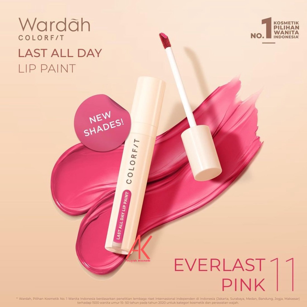 Wardah Colorfit Last All Day Lip Paint - Tahan Lama Hingga 12 Jam dan Transferproof (GROSIR)