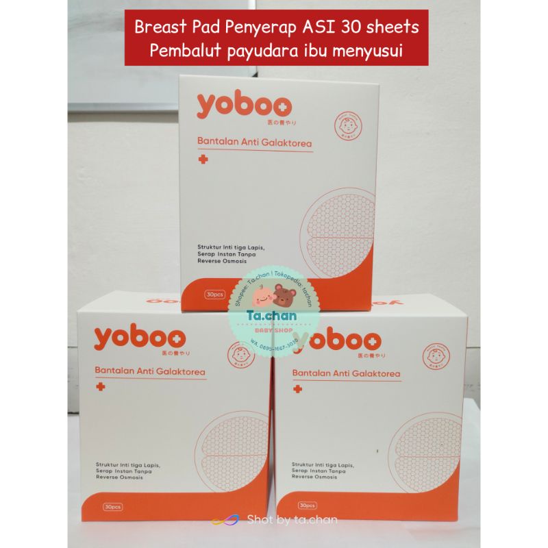 Yoboo Breast Pad 30sheet / Mama Pad Breast Pad Penyerap ASI 24 Sheet / Pembalut Payudara untuk Ibu Menyusui / pembalut ASI