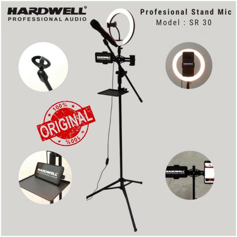 Stand mic Hardwell SR30/Stand mic live streaming Hardwell SR30