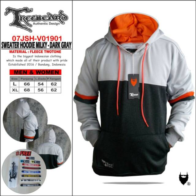 Switer hodie milkey dark grey