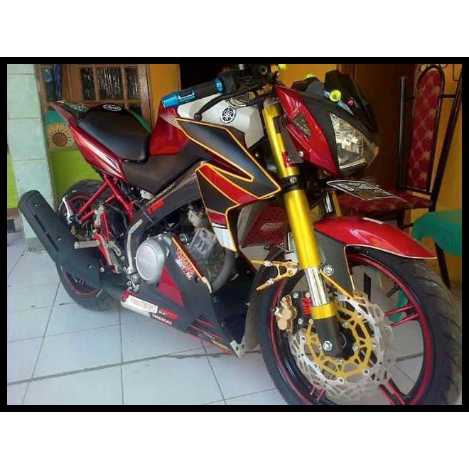 BEST SELLER COVER/KONDOM SHOCK UPSIDE DOWN UTK BYSON,VIXION,MEGAPRO,TIGER,CB150R - ORANGE