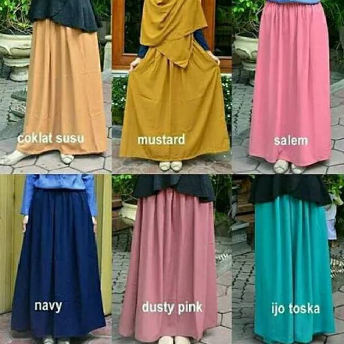 gsna rok syari panjang hijab wolfis premium tiyf