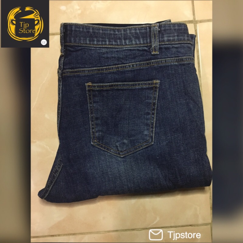 Celana Jeans Denim Second Bekas Branded Pl Pinggang Karet Size 36