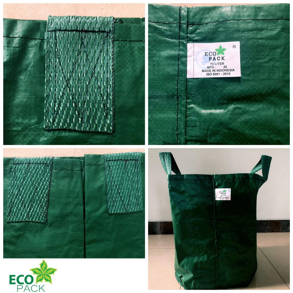 Planter Bag Eco Pack 20 35 50 75 Liter Original HDPE Hijau Tabulampot