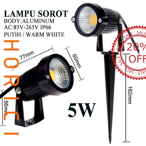 COB 5W Lampu Sorot Taman 5Watt Garden Light