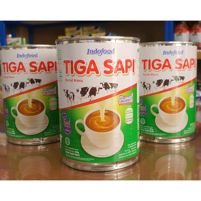 Jual Susu Kental Manis Tiga sapi 500Gr (Expired April 2023) | Shopee