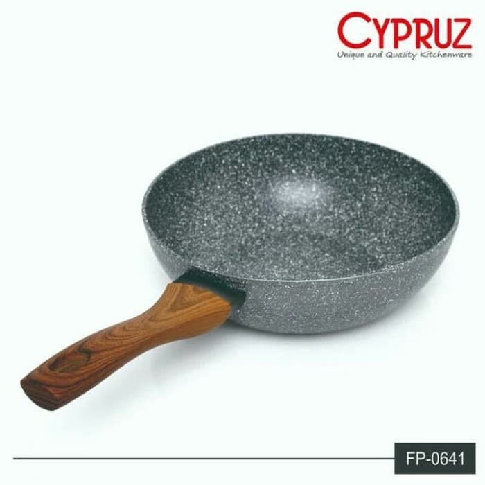 Buruan Deep Fry Wok Cypruz 20 Cm Wajan Induksi Ceramic Marble Cyprus 20 Cm Murah