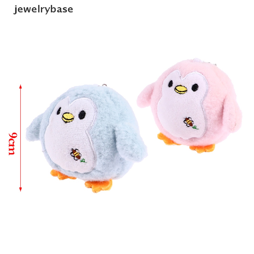 (jewelrybase) Gantungan Kunci Boneka Penguin Bahan Plush Ukuran 9cm