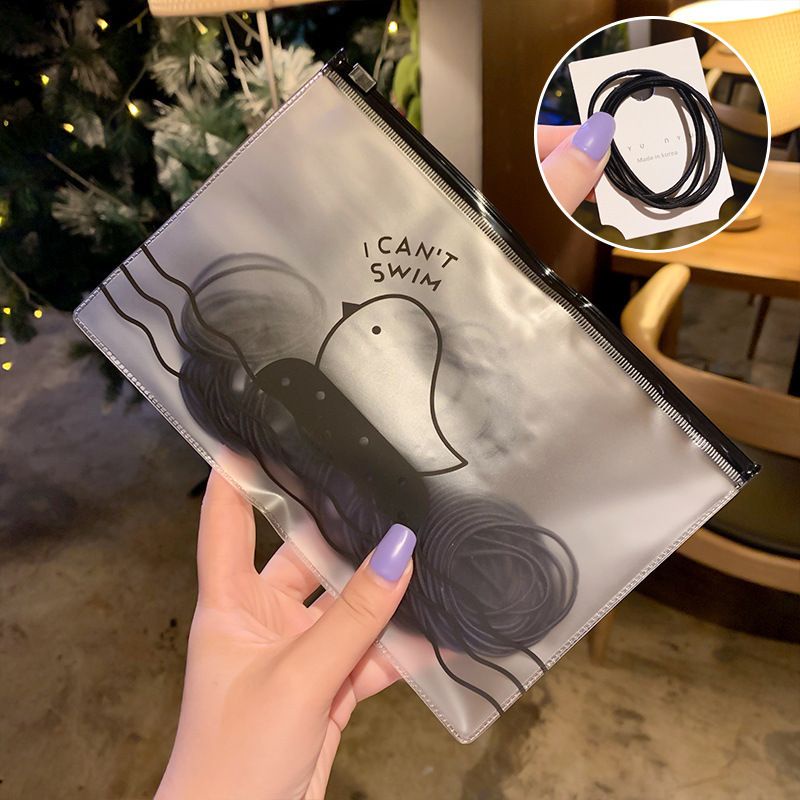 100Pcs Ikat Rambut Karet Rambut Scrunchies Elastis Karet Rambut Korea Wanita Tali Kucir Cewek Korea-3