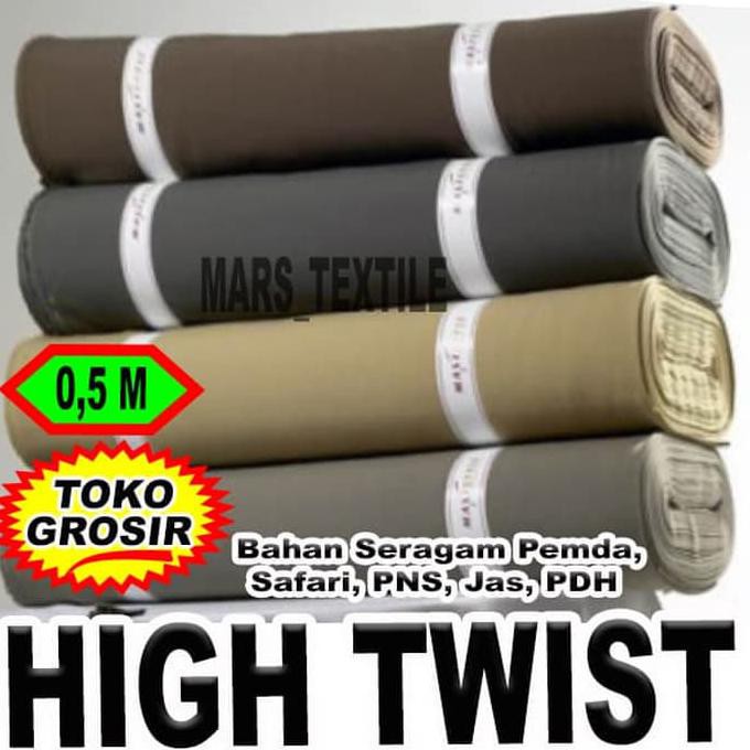 Kain Bahan Seragam Pemda Pns Safari Pdh Tni Formal High Twist 0 5 M Shopee Indonesia