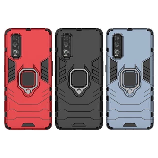 Oppo Find X2 / Find X2 Pro Soft Case Hybrid Ring Stand Panther Series