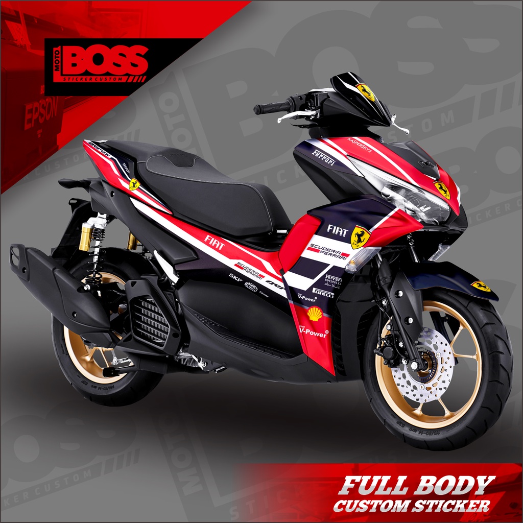 Decal Sticker Yamaha Aerox 155 Connected 2021 2022 Full Body Sticker Decal Aerox 155 Connected Dekal