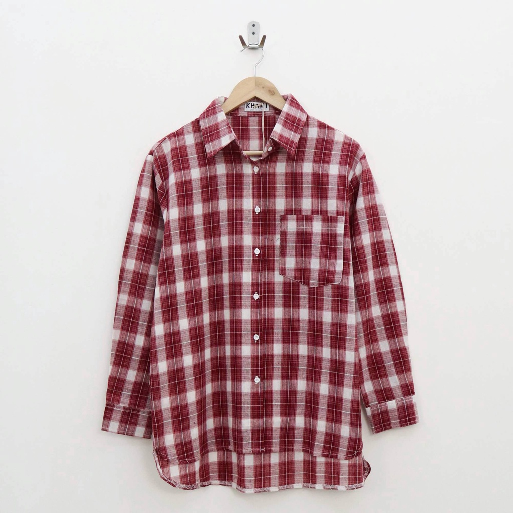 Fiaya flanel hem top - Thejanclothes