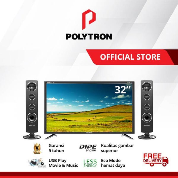 Miliki POLYTRON Cinemax LED TV 32 Inch PLD 32T7511 Limited
