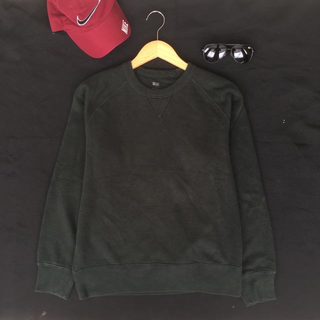 Uniqlo Green Army Crewneck