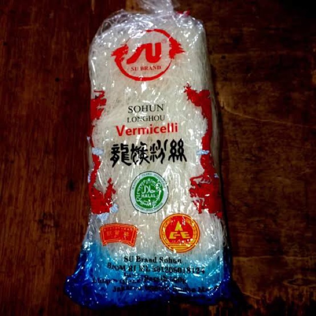 Vermicelli Soun SU ( 50g , 100g , 250g ) / Sohun SU Naga / Soun Naga / Sohun Putih SU brand