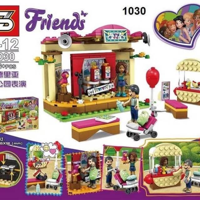Lego Brick Teater Taman Friends Show Park