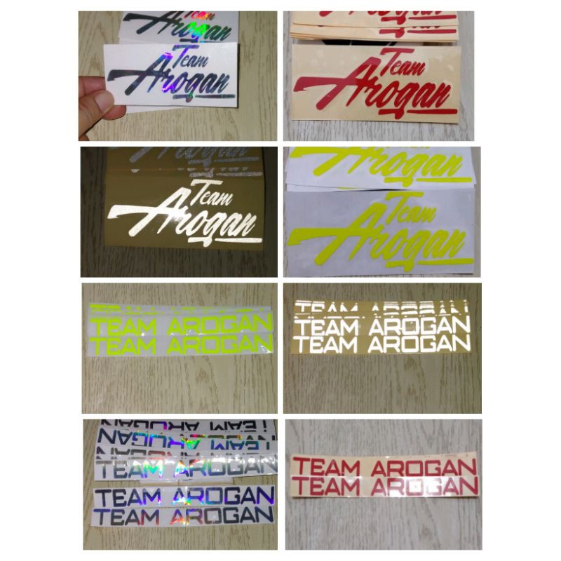 STIKER TEAM AROGAN TARGN