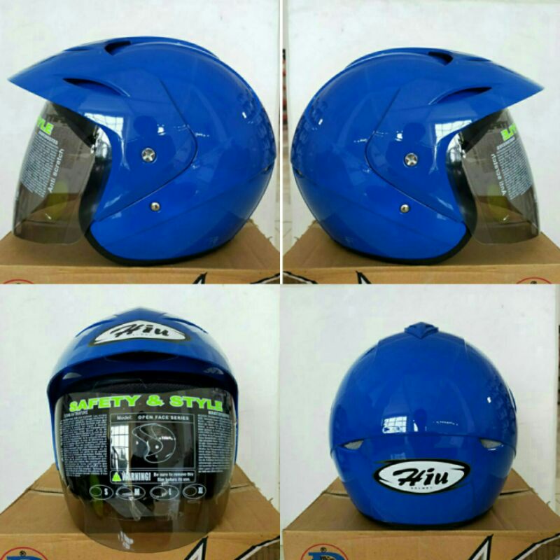 HELM HIU NIKO WARNA BLU MILD//AL
