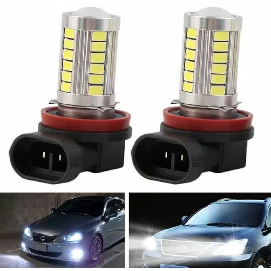 Best Price Led Foglamp H 11 Led H11 33 Titik Lensa Projector Putih .