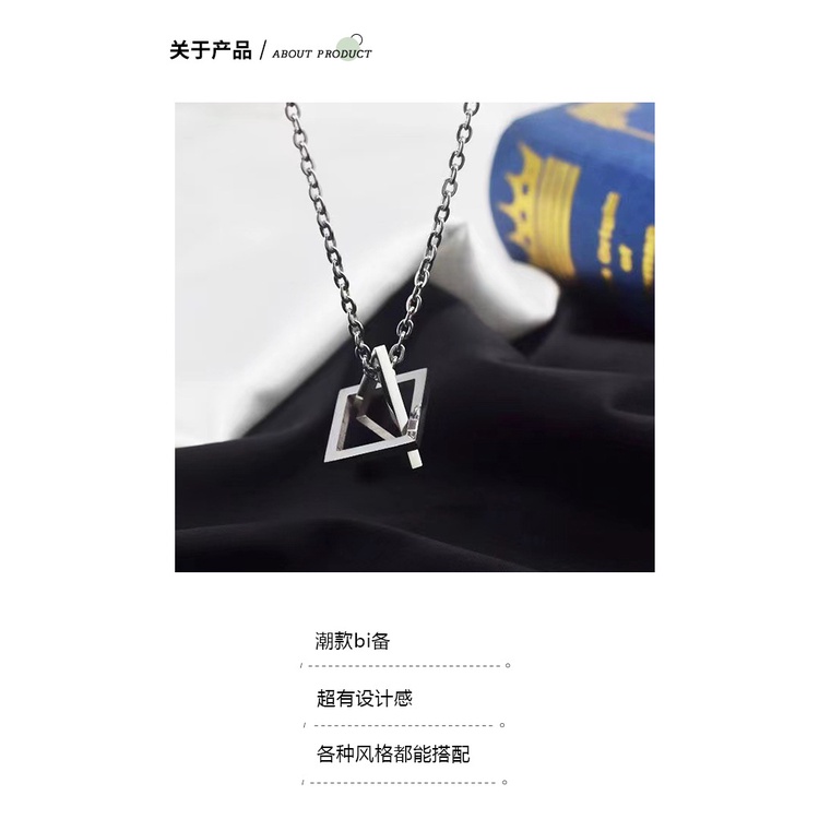 Tiga dimensi ruang geometris kalung hip hop Keren kalung Hollow kreatif rasa desain kalung cocok unt