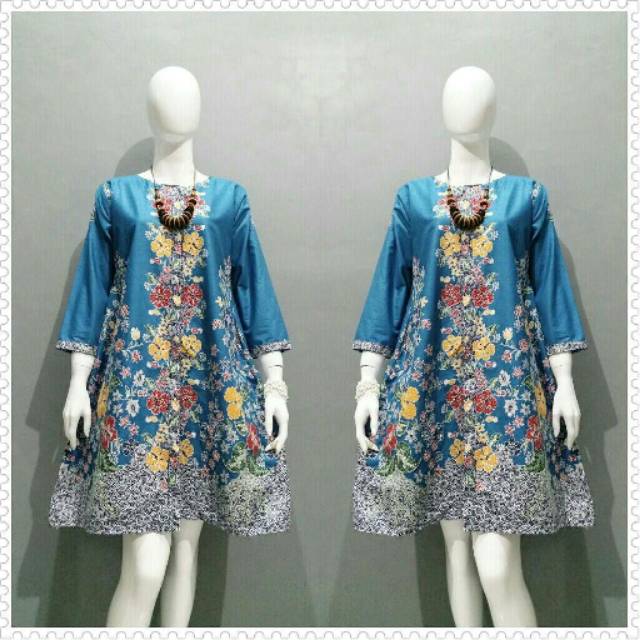 Tunik keren kain unggul jaya kuwalitas premium batik pekalongan