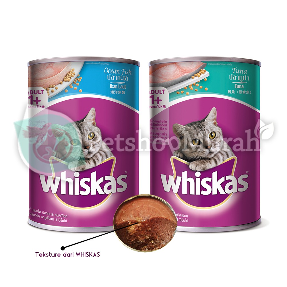 Petshop Murah Makanan Kucing Whiskas Kaleng 400gr Cat Food Tuna