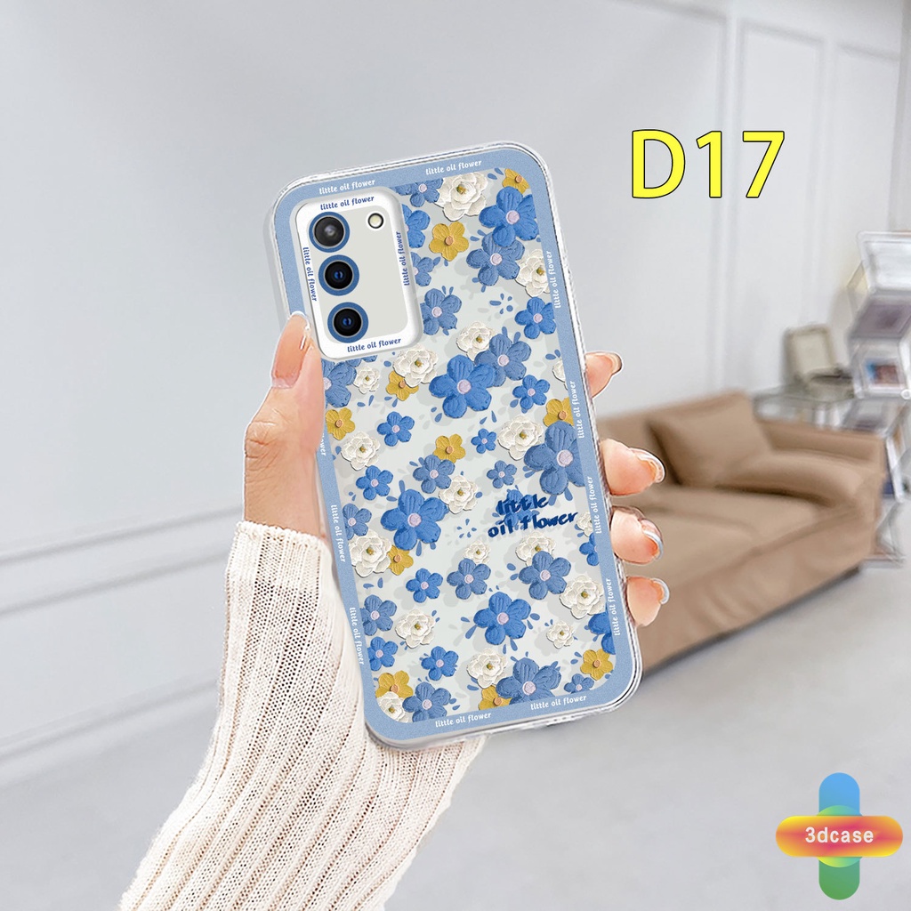 Casing Soft TPU Case Samsung A32 A52 A12 A03 A51 A03S A13 A23 A10S A50 A20S J7 Prime A02S A20 A50S A10 A30S A52S A30 M12 M01S A125 F12 M10S M40S A515F A207F M02S A025 F02S 11 12 13  7 8 6 Plus Shockproof little oil flower Camera Lens Protection Phone Case