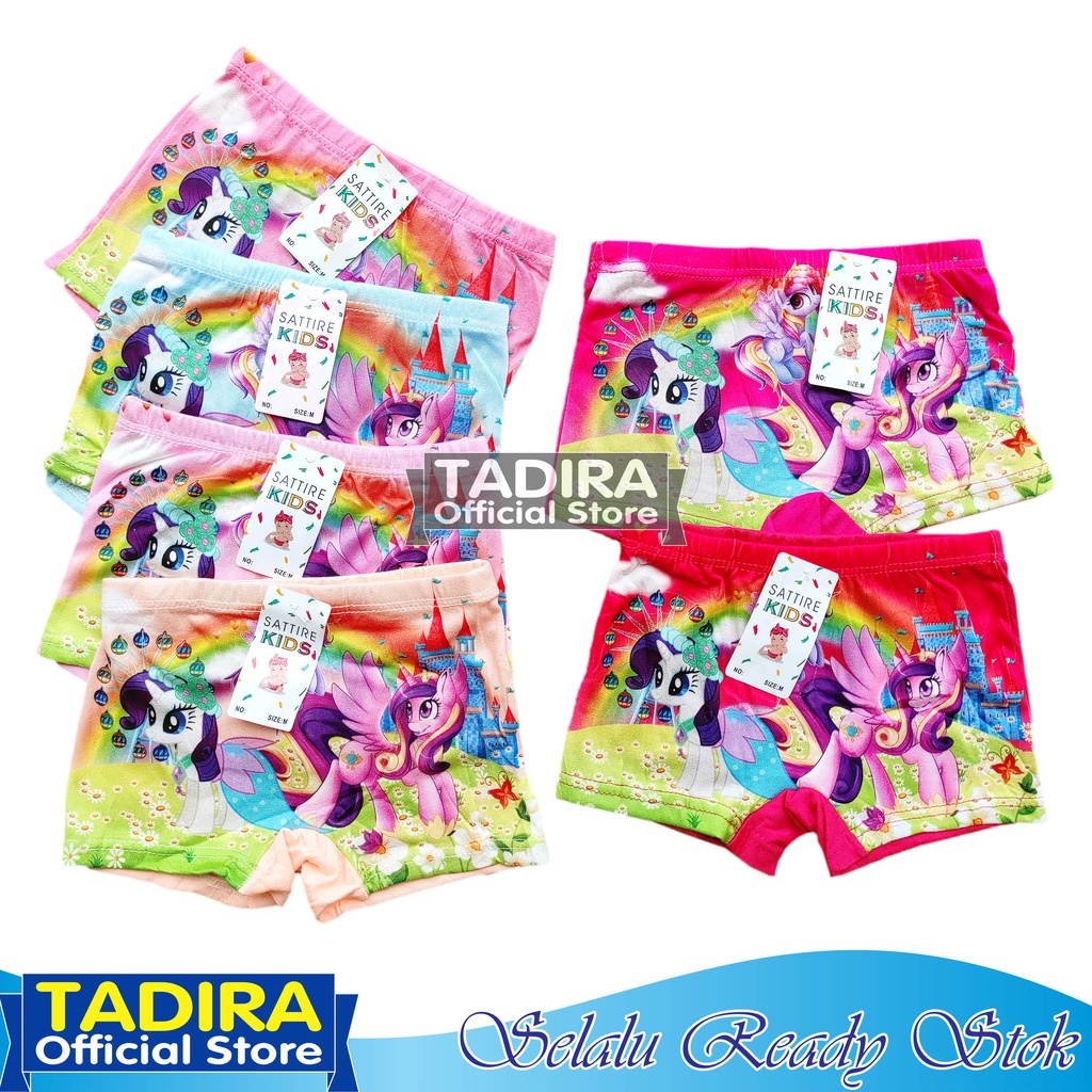 12 Pcs Boxer Anak Perempuan Gambar Kartun Celana Dalam Anak Bahan Lembut Banget TADIRA